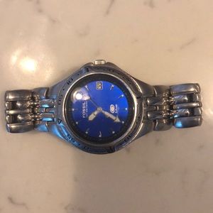 Women's Fossil Watch Retailed For $199 Est Women's Blue Watch Battery Is  Dead But Can Easily Be Replace Fossil Accessories Watches Watches, Fashion  